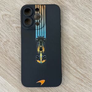 F1 Racing iPhone 15 Pro Max Case Black Orange Motorsport Phone Cover